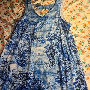 Sleeveless Blue dress size 8-10